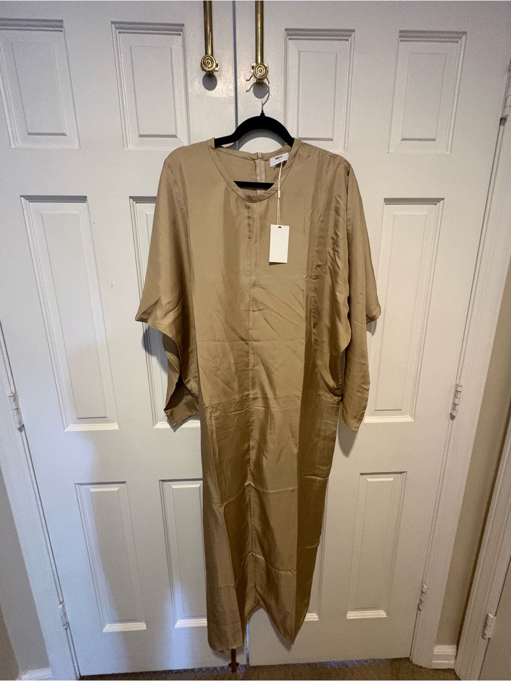 Mikoh Long Sleeve Beige Maxi Dress